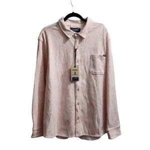 Chubbies Shirt Mens Size X-Large Pink Button-Up‎ Pineapple Pattern Tropical Fun